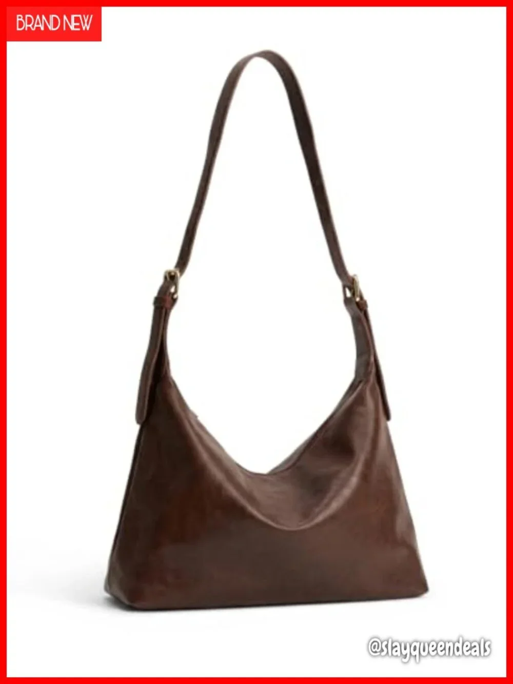 Hobo Bag for Women Vegan Leather Slouchy Shoulder Crossbody Purse Soft Vintage